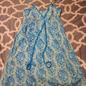 ** 2 for $15 **  Blue and White Summer Dress